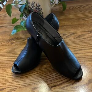 LifeStride Peep Toe Heels, Black 10M